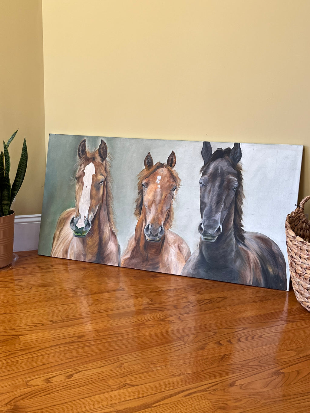 Horse Oil Painting 48x24in