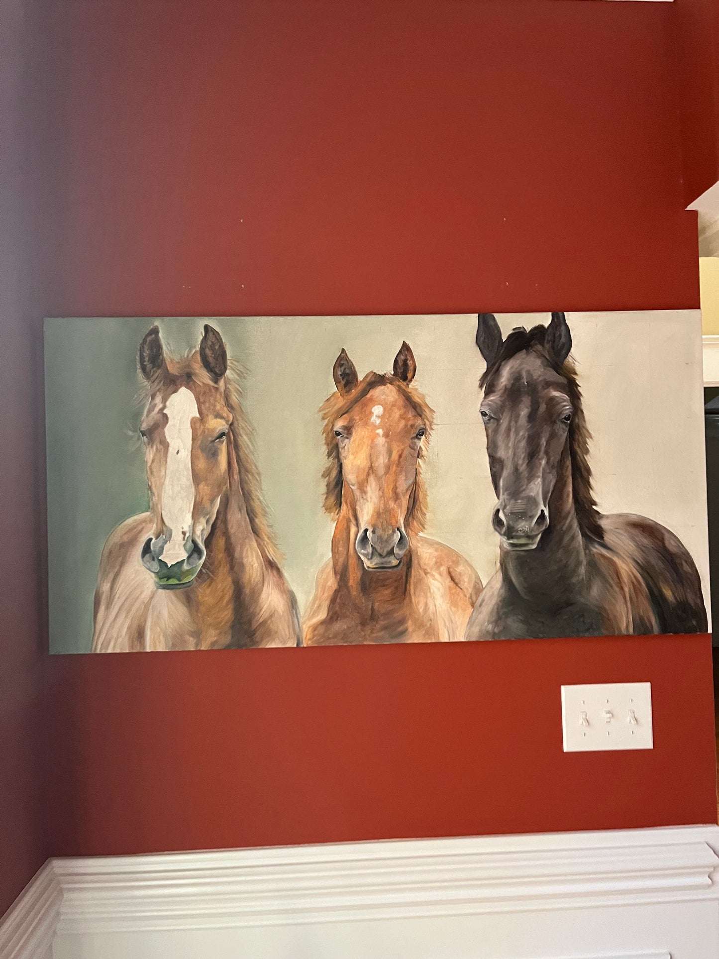 Horse Oil Painting 48x24in