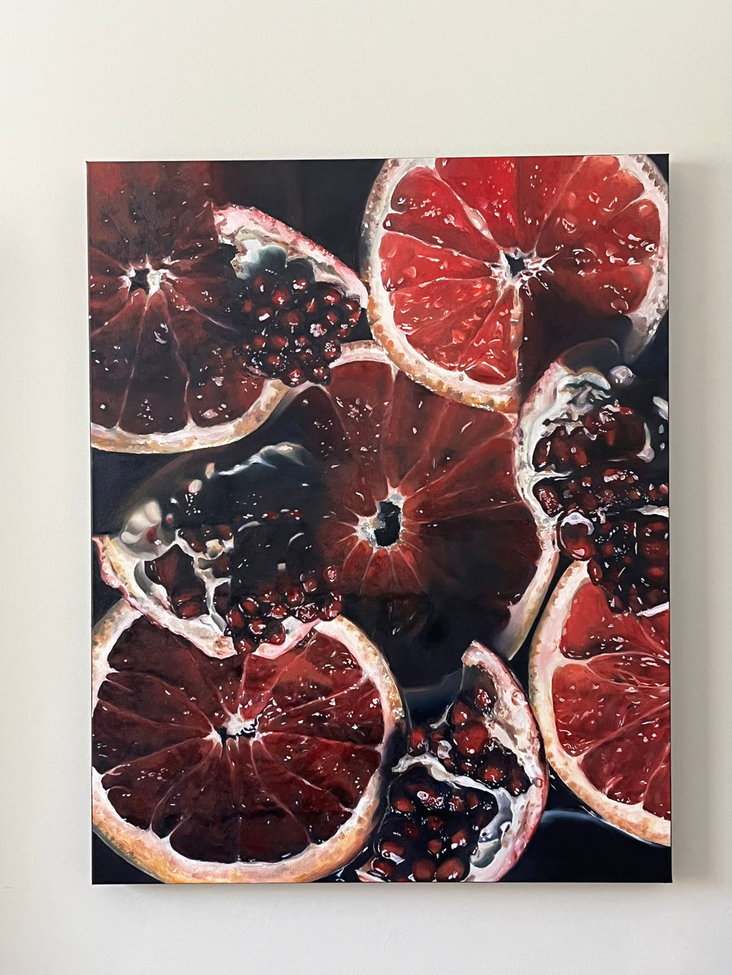 Pomegranate Slices 24x30”