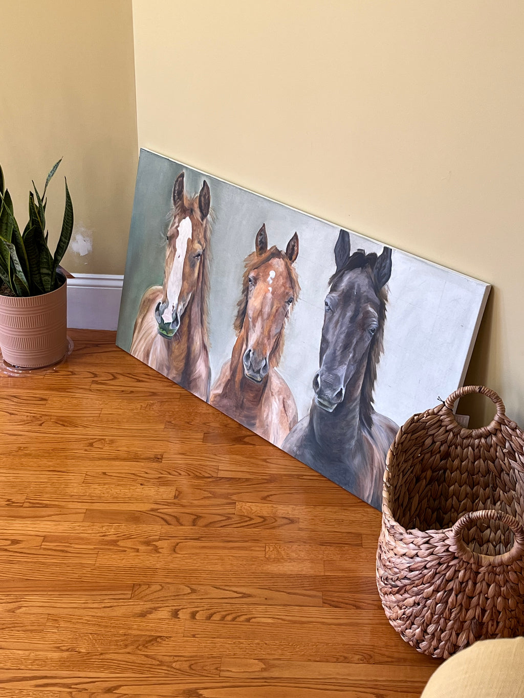 Horse Oil Painting 48x24in