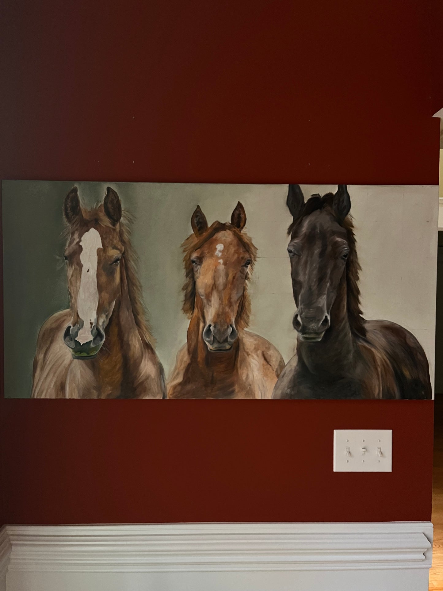 Horse Oil Painting 48x24in