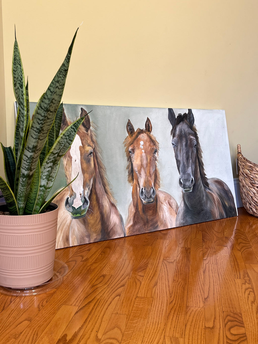 Horse Oil Painting 48x24in