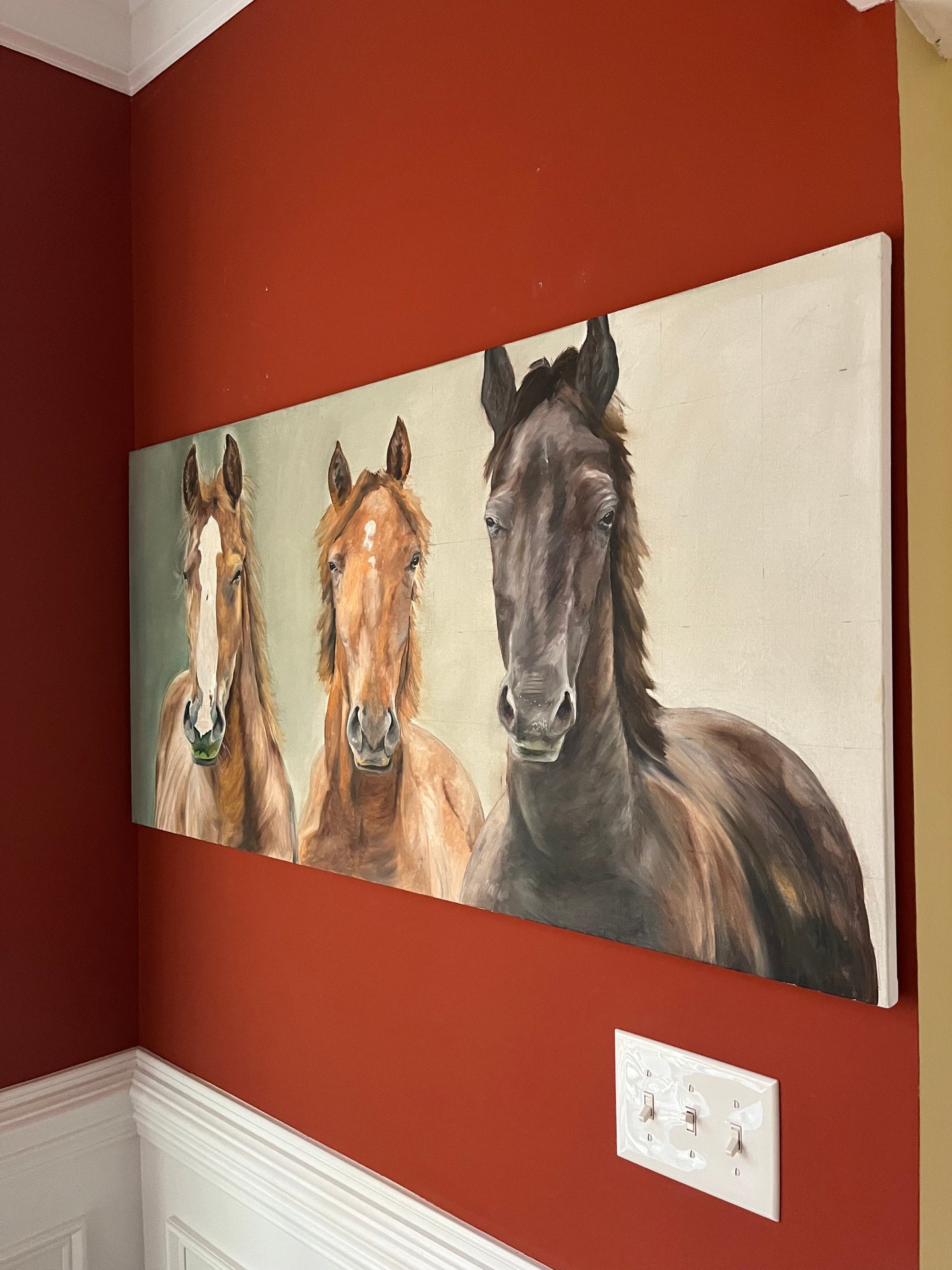 Horse Oil Painting 48x24in