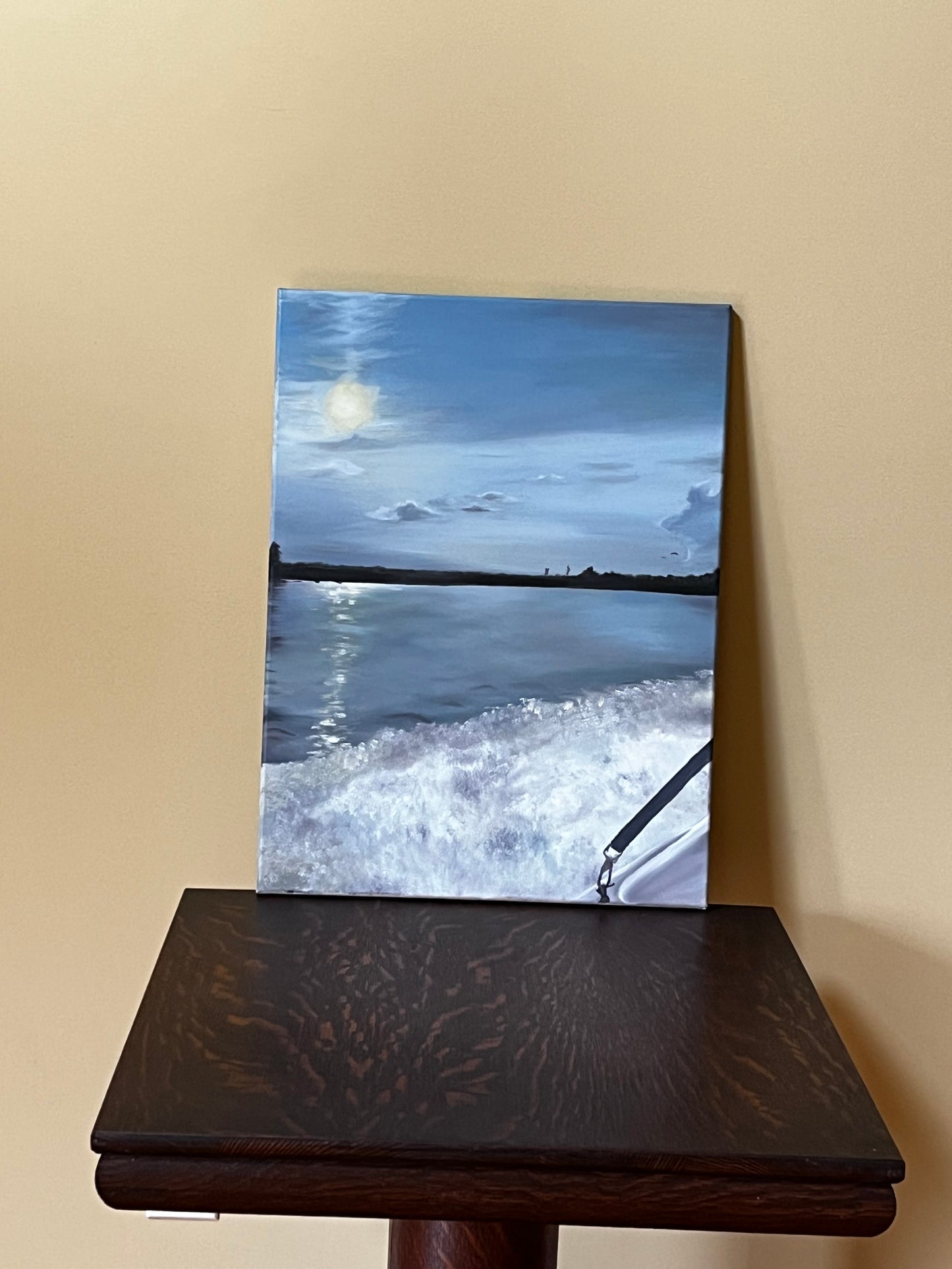 Boat Lake Oil Landscape 24x18 in