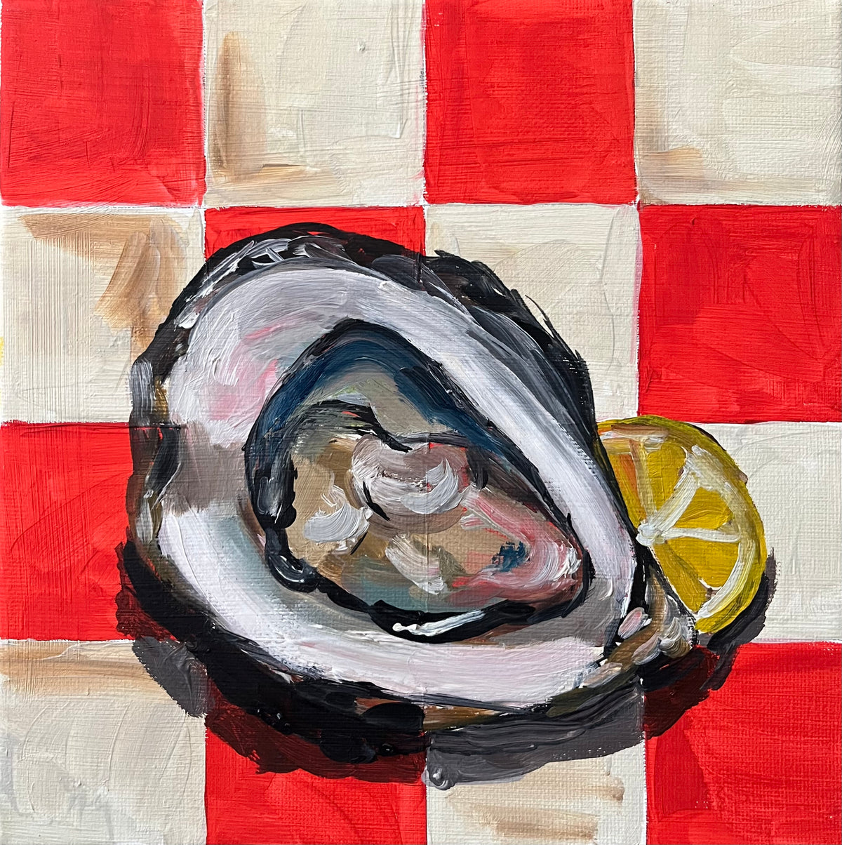 🦪 Oyster & Lemon Checkered