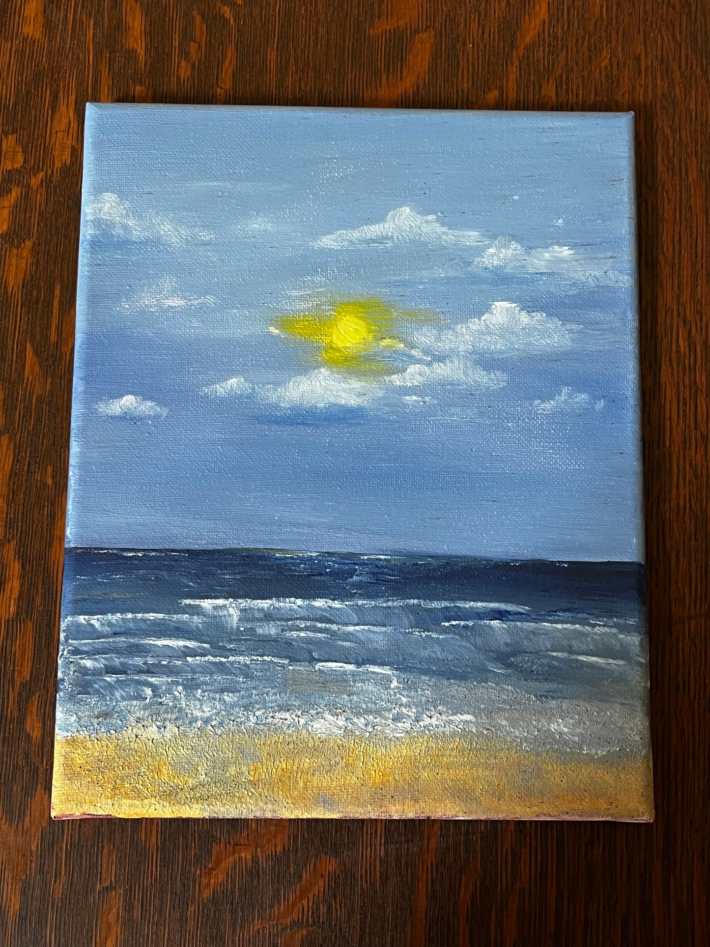 Beach Oil Landscape 10x8 in