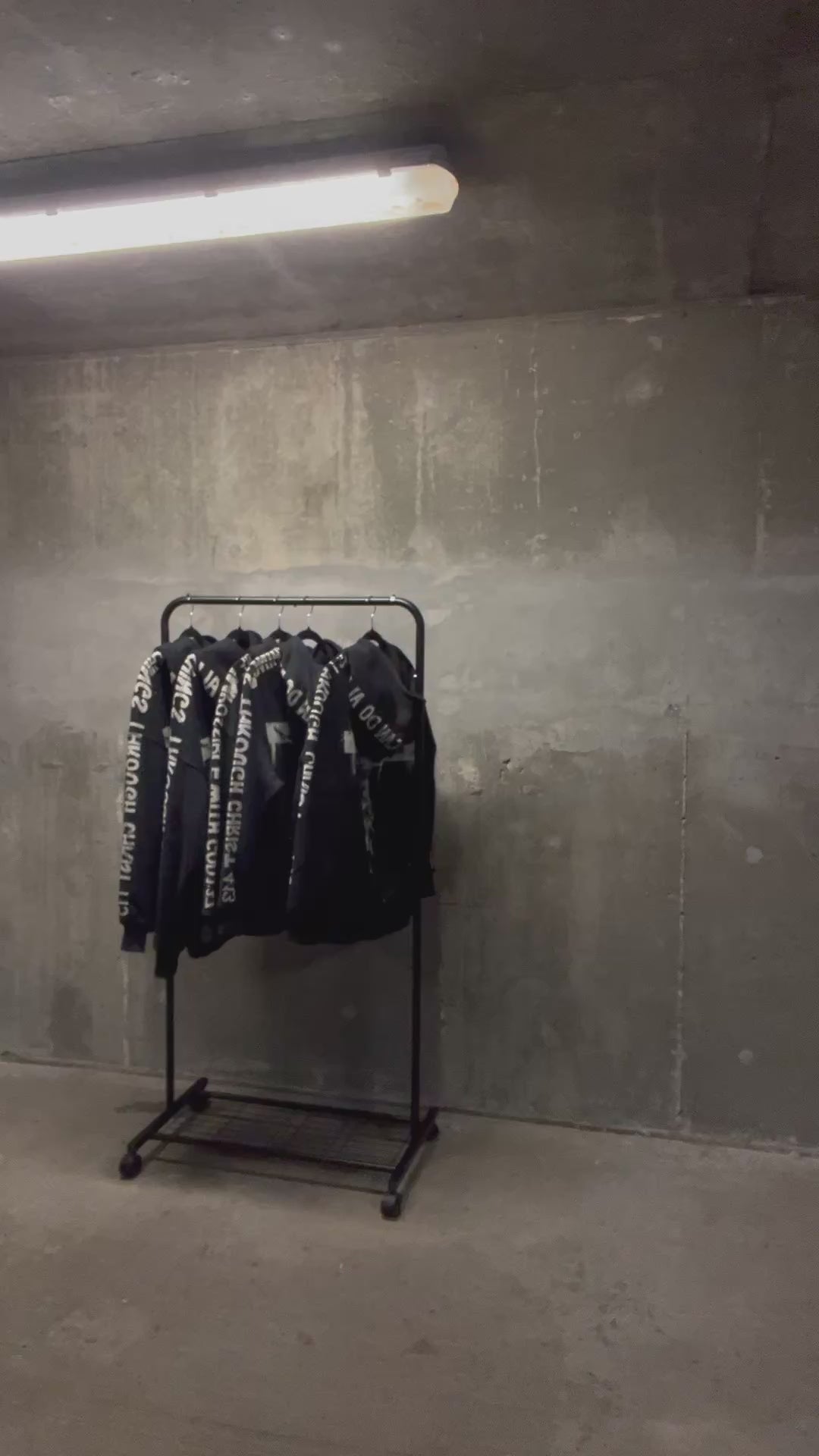 Jesus on the Cross Hand-Bleached Premium Hoodie