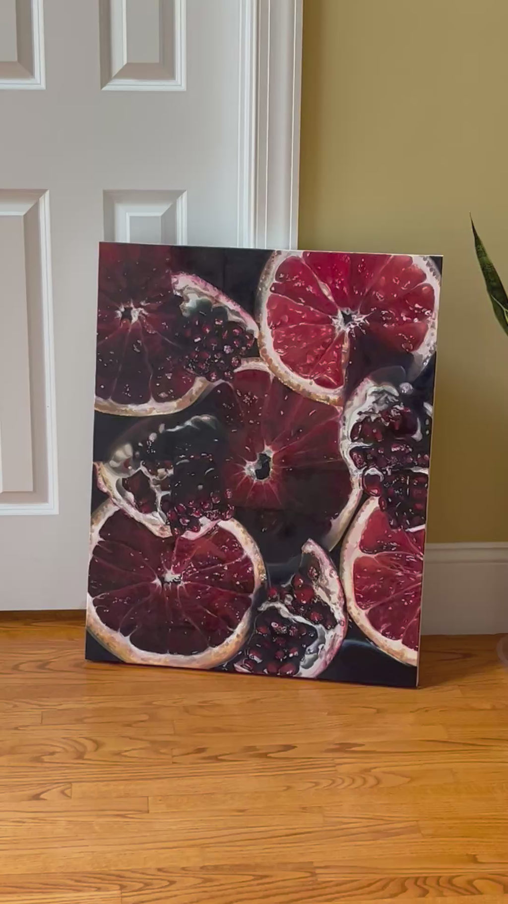 Pomegranate Slices 24x30”